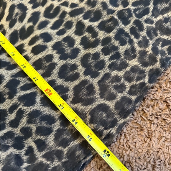 Compagnie Internationale Express Animal Print Chiffon Tulle Maxi Skirt Midi M - Picture 4 of 7